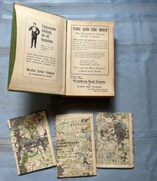 Lot 368 - Walks And Rides In The Country Round About Boston - 1897  Antique Book With Maps With 36 Cities