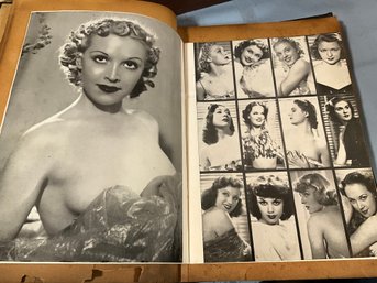 Lot 50- Antique Scrap Books - 1938 Casa Manana Showgirl Ephemera Early Presidents - Cruise Ships - Victorian