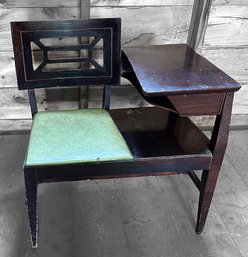 Lot 190G2 - Fantastic Mid Century Modern Telephone Chair Table - Gossip Bench