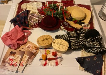 Lot 29: Pleasant Company American Girl Doll Accessories - Misc. Hats, Picnic