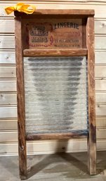 Lot 71- National Washboard Company The Glass King Lingerie Vintage Washer - Antique