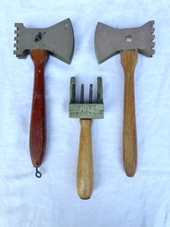 Lot 361 - Primitive Ice Chippers - White Mountain Ice Breaker - Vintage Kitchen Decor Choppers MH Tyler MFG