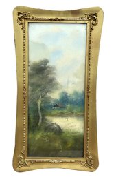 Lot 520H - Antique Art In Stunning Gold Frame