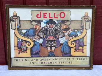 Lot 378 - 1920s Maxfield Parrish Artist Jello Magazine Advertisement Print The King & Queen Might Eat Ad