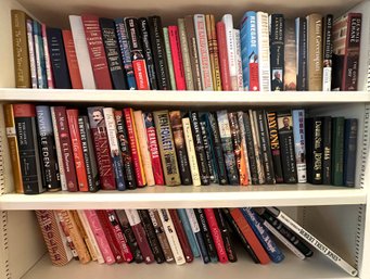 Lot 301 - 3 Shelves Of Hard Cover Books - Literature - Updike - Novels - Political - Einstein -