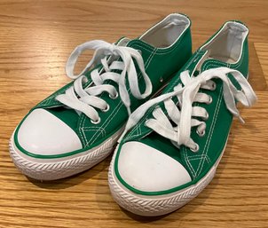 Lot 67SES- Heineken Green Low Top Sneakers Shoes Size Womens 7.5 Like Converse