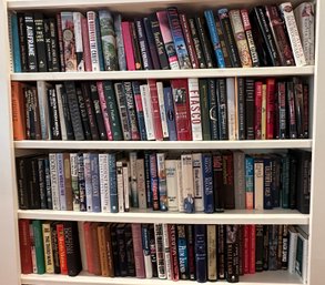 Lot 304 - 4 Shelves Of Hard Cover Books - Literature - Political - Presidents, Novels, Kennedy, Grisham