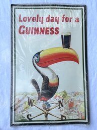 Lot 388 - 11 X 17 2005 Guinness Stout Beer With Toucan Alcohol Advertising Poster - New In Cellophane