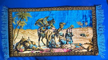 Lot 570B - Vintage Middle Eastern Camel Desert Tapestry Wall Hanging