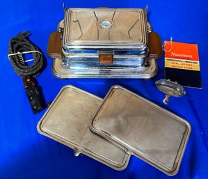 Lot 590B - Vintage Heatmaster Waffle Iron Sandwich Grill Panini Maker