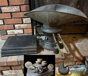 Lot 308 - WOW! 1878 Early Country Store Dry Goods Howe Scale Co - Rutland VT - 5408 - Includes Weights