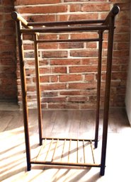 Lot 333 - Antique Oak Wood - Towel Rack - Textile Holder