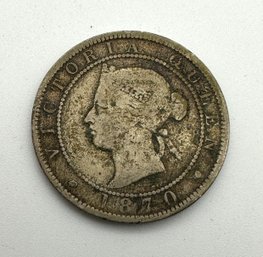 Lot K5 - 1870 Jamaica - One Penny - Victoria Queen - Mintage 120k