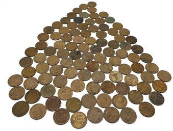 Lot K7 - 102 Count - US United States Wheat Pennies