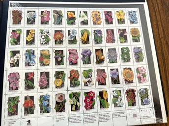 Lot K8 - Butterfly Wildflowers Stamps - Full Sheet Uncirculated US Commemorative Stamps