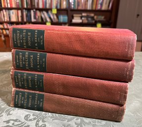 Lot 177 - A Short History Of The English People - Illustrated JR Green Complete 4 Volume Set