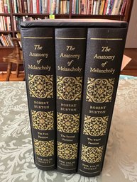 Lot 185  - The Anatomy Of Melancholy - 3  Volume Set - Robert Burton - The Folio Society