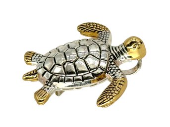 Lot 347 - BEST Signed Costume Sea Turtle Brooch Pin & Pendant
