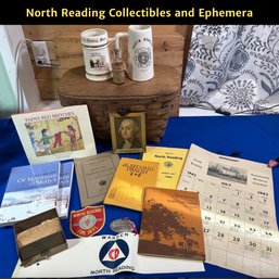 Lot 622 - North Reading Collectibles - Ephemera - Mugs - Warden - Fire Chief - 1943 Calendar - 1982 Streets