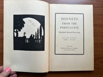 Lot 200 - Sonnets From The Portuguese Elisabeth Barrett Browning - Illustrated Stunning Silhouettes