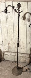 Lot 201 - Cast Iron Antique Pole Lamp