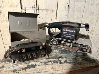 Lot 205 - Vintage Sanders - Sears Craftsman 1HP & Weller Sander Model 700