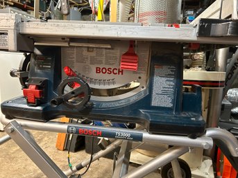 Lot 2 - Bosch 10 Inch Table Saw With Gravity Stand -  4100DG