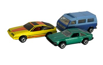 Lot 303- HOT WHEELS Matchbox Mattel - Lot Of 3 - 1981 Sunagon Wagon - 1982 Supra - 1983 Pontiac J2000
