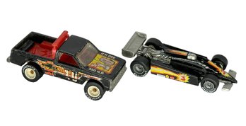 Lot 305- HOT WHEELS Matchbox Mattel - Lot Of 2 - 1982 Turbo Streak Path Beater - 1982 Black Lightening