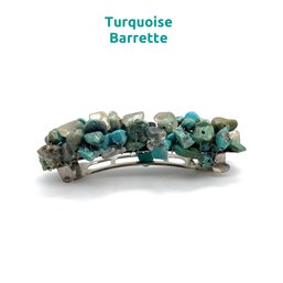 Lot 27- Genuine Turquoise Barrette Signed