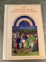 Lot 228- Tres Riches Heures Of Jean, Duke Of Berry Oversized Coffee Table Art Book - Great Illustrations!