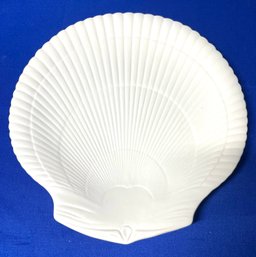 Lot 21- Wedgwood Of Etruria Nautilus Clam Shell Matte Serving Platter Tray Plate - Serve Your Seafood On This!