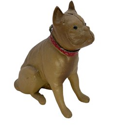 Lot 311- Cast Iron Bull Dog Boxer Vintage Coin Bank