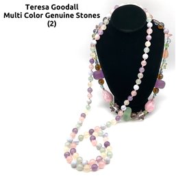 Lot 54- Teresa Goodall Pastel Stones Necklaces -2