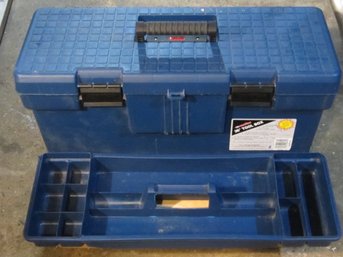 Lot 75 - Contico - Large EMPTY - 26 Inch Blue Tool Box