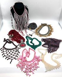 Lot 69- Beaded Necklaces Choker Jewelry Lot -11