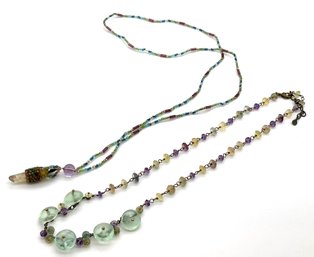 Lot 84- Two Beaded Necklaces- Healing Stones