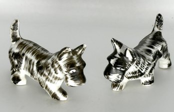 Lot 325- 1950s Pair Of 2 Small Scotty Dogs - Made In Japan