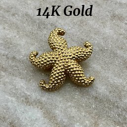 Lot 72- 14K Gold Starfish Brooch Pin