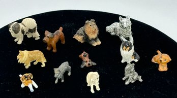 Lot 336- Large Collection Of Tiny Miniature Dogs - Collie - Scotty - Shepherd