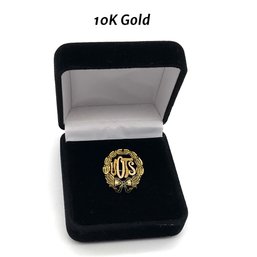 Lot 97- 10K Gold Wreath Pin