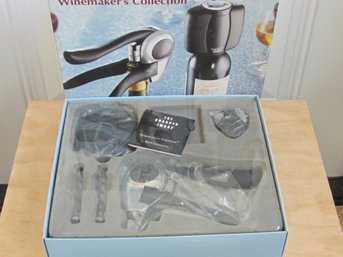 Lot 129 - NEW: Sharper Image Design-Winemaker Collection Corkscrew - Aerator - Foil Cutter