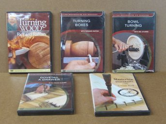 Lot 117 - Lot Of 5 Wood Workers Books - Turning - Mastering Dovetails -