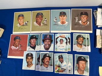 Lot 324- Large Baseball Cards - Boston Red Sox Major League - Yankees - Angels -  Vintage