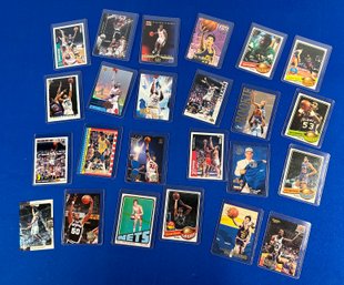 Lot 335- NBA Basketball Cards - Magic Johnson - Michael Jordan - In Plastic Casings