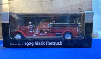 Lot 456- 1929 Die Cast Mack Fire Truck - Red Engine #1- In Original Box NIB