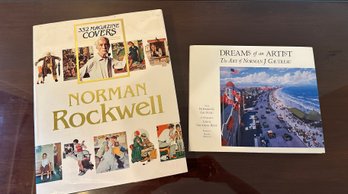 Lot 321 - 1974 Normal Rockwell & 2004 Gautreau - Artists - Large Coffee Table Books -