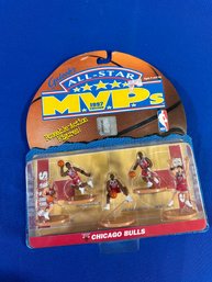 Lot 344- New Old Stock - All Star MVP NBA Chicago Bulls Figures - Rodman