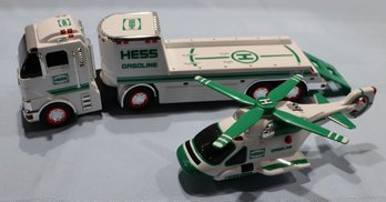 Lot 221 - NEW! - Hess Toys Tractor Trailer Truck & Helicopter  - New In Original Box - 2006 - Battery Operated