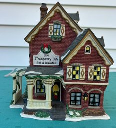 Lot 301KS- OWell Ceramic Light Up Christmas Village - The Cranberry Inn Bed & Breakfast